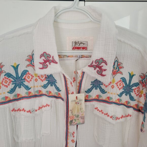 NWT Johnny Was Toyah Blouse Size M - Picture 2 of 9
